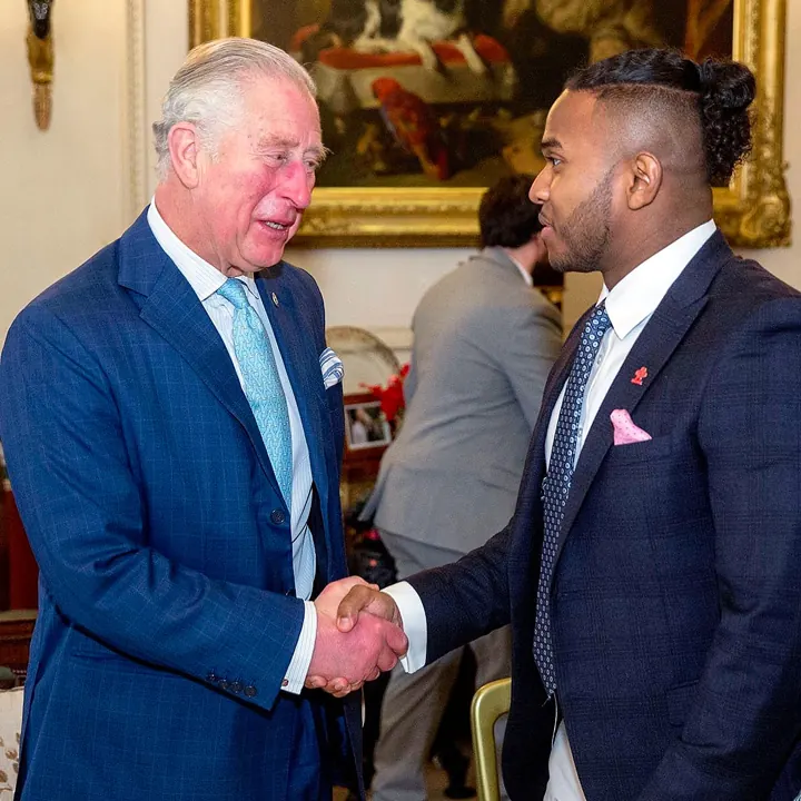 With HM King Charles III at Clarence House