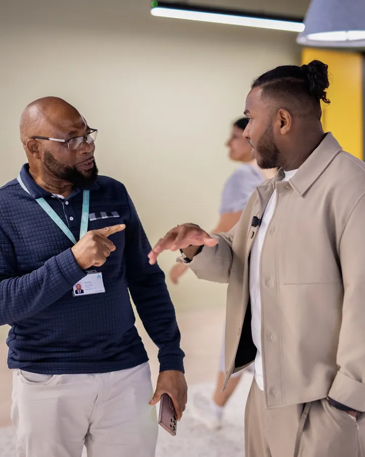In conversation after a keynote