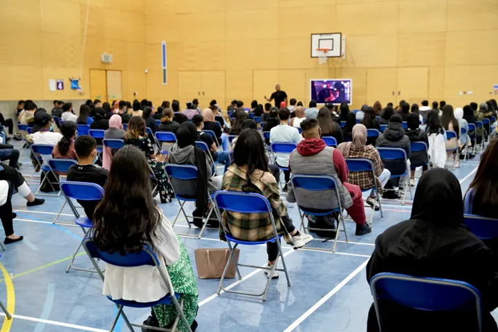 Speaking to students