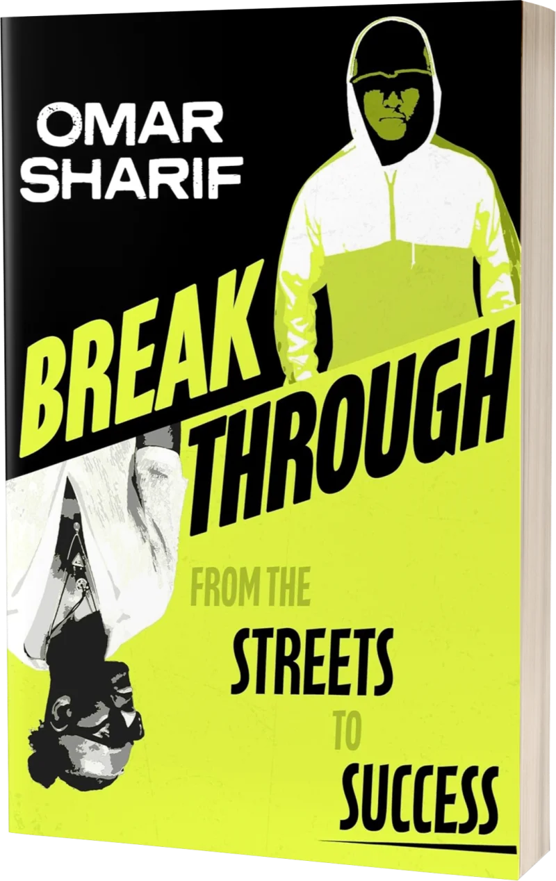 Breakthrough: From the Streets to Success by Omar Sharif, book cover